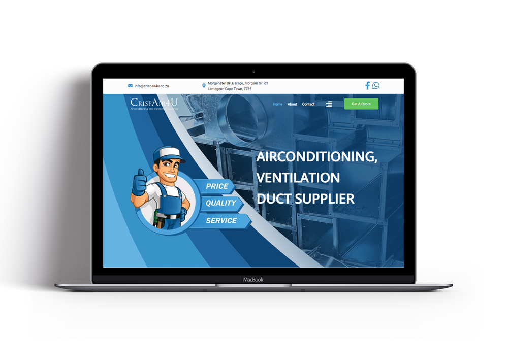 Website Developing for Crisp Air For U
